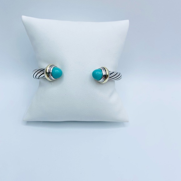 David Yurman 7mm Turquoise Bracelet - Picture 7 of 14